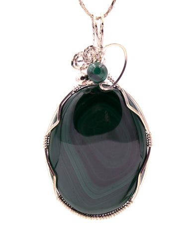 Malachite Oval Bulls Eye